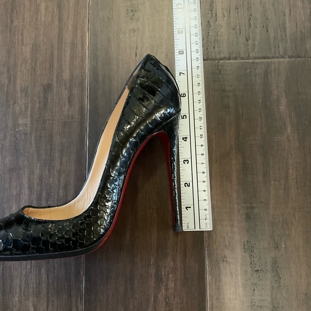 Christian Louboutin So Kate 120MM Black Python Pumps Size 41.5 US 11.5 - Picture 7 of 14